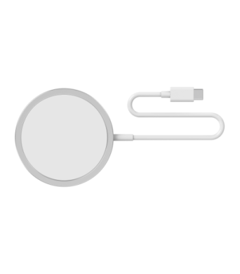 Sinox PRO trådløs 15W iPhone Magsafe® oplader. 1m. Hvid