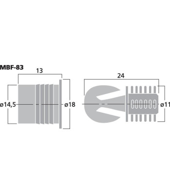 Snap fastner (8 stk) - MBF-83 MONACOR