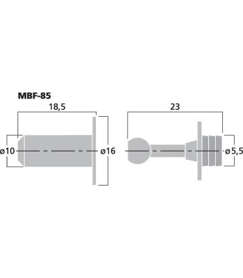 Snap fastner (8 stk) - MBF-85 MONACOR