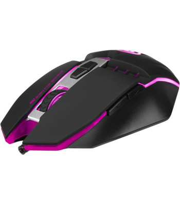 Marvo M112 Gaming Mus med 7 farver lys. Sort - Gaming mus
