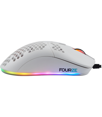 Fourze GM800 Gaming Mouse RGB Pearl White - Gaming mus