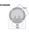 Højttalerterminal - ST-960GM MONACOR