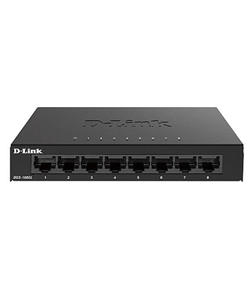 D-LINK 8-Port Gigabit Ethernet Metal Housing Unmanaged Switc D-LINK 8-Port Gigabit Ethernet Metal Housing Unmanaged Switc