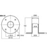 Stativbeslag - EBH-53 MONACOR
