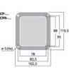 Monteringsplade - CP-6/SW MONACOR