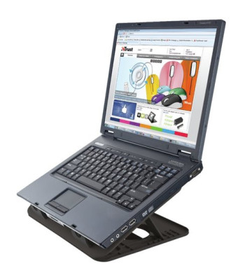 TRUST CYCLONE COOLING STAND - Blæser til bærbar PC