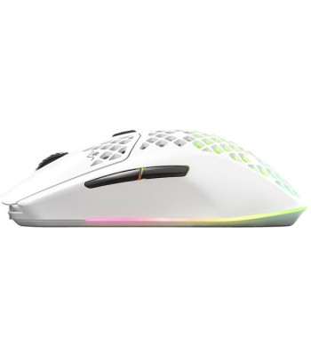 SteelSeries Aerox 3 Wireless (2022) Snow - Trådløs mus
