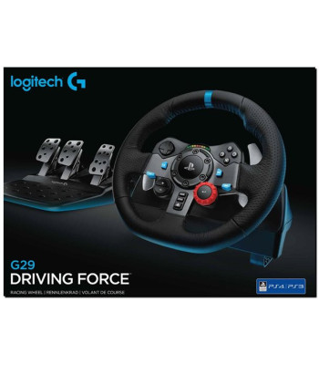 Logitech G29 Driving Force Sort - Rat og pedaler