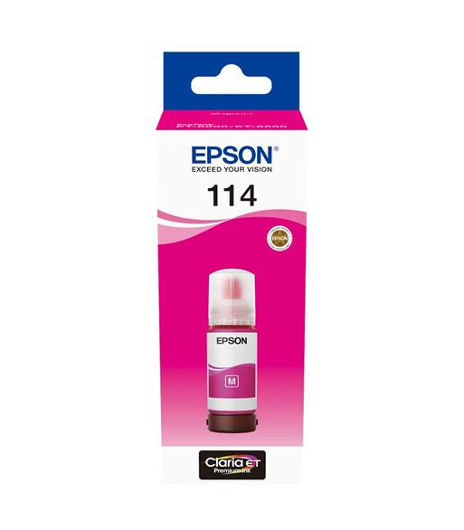Epson EcoTank 114 Magenta - Epson Claria ET Premium-blæk Epson EcoTank 114 Magenta - Epson Claria ET Premium-blæk