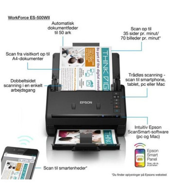 Epson WorkForce ES-500WII - Auto-duplexscanner