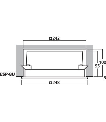 100V højttaler - ESP-8U MONACOR