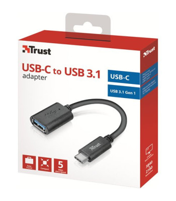 TRUST CALYX USB-C TO USB-A ADAPTER CABLE