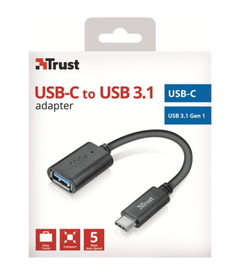 TRUST CALYX USB-C TO USB-A ADAPTER CABLE