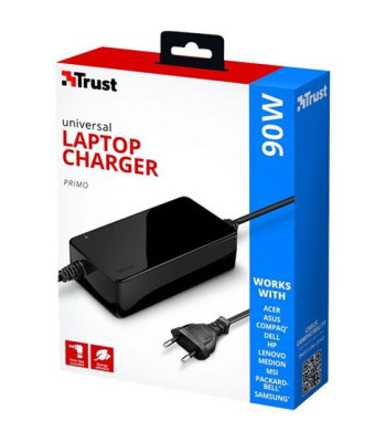 TRUST PRIMO LAPTOP CHARGER 19V-90W - Strømforsyningsadapter
