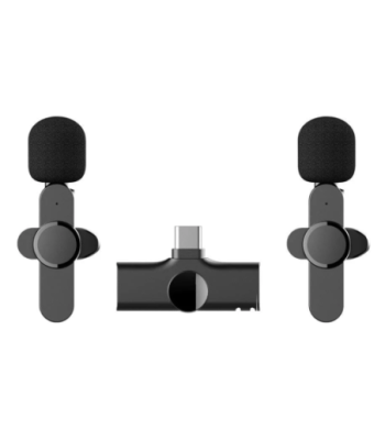 Lippa Dual Wireless Lavalier Microphone With USB-C Connector