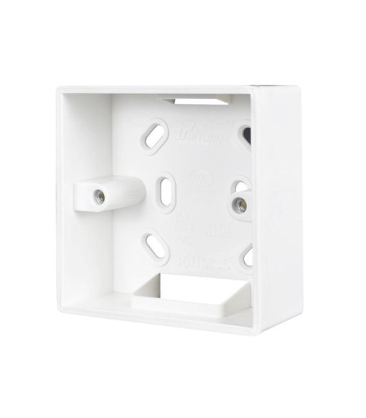 Underlag til 86x86mm vægdåser (int. std.) - Hvid