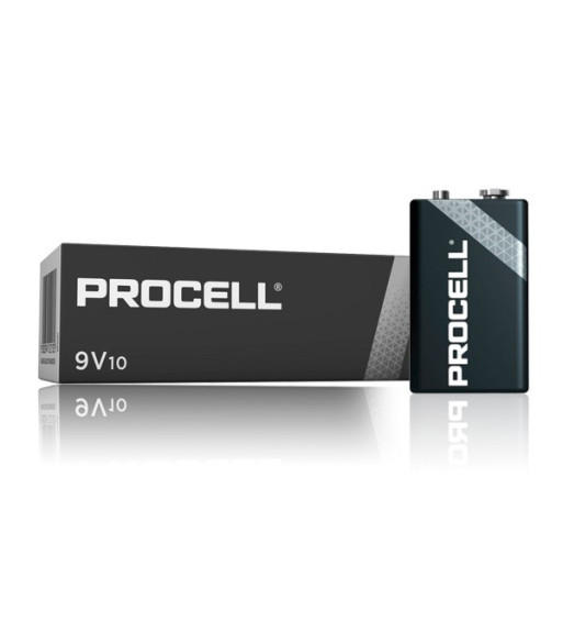 Duracell - ProCell alkaline E-blok batteri - 9V / 673mAh (10 stk.) Duracell - ProCell alkaline E-blok batteri - 9V / 673mAh (10 stk.)