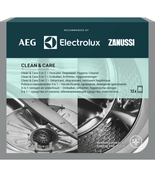 Clean and Care _ Vaskemaskine og opvaskemaskine 3-i-1 (12 stk): afkalker Clean and Care _ Vaskemaskine og opvaskemaskine 3-i-1 (12 stk): afkalker