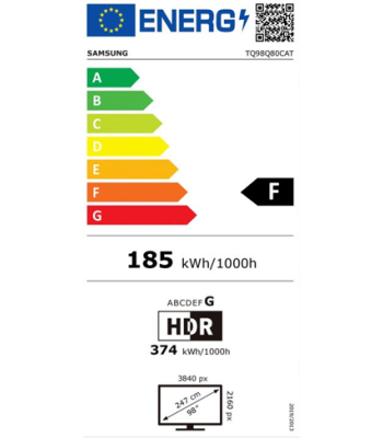 SAMSUNG TQ98Q80CATXXC - QLED 4K SMART TV
