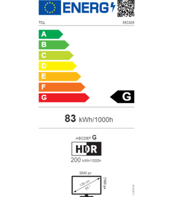 TCL 55C805 - QLED 4K GOOGLE TV