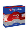 BLU-RAY BD-RE SINGLE LAYER 25GB 2X JEWEL CASE 5 STK