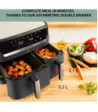OBH Nordica Dual Easy Fry & Grill Black - Airfryer