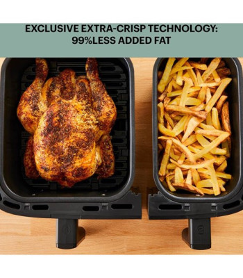 OBH Nordica Dual Easy Fry & Grill Black - Airfryer