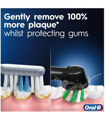 Oral-B Pro1 Black inkl. rejseetui - El-tandbørste