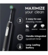 Oral-B Pro1 Black inkl. rejseetui - El-tandbørste