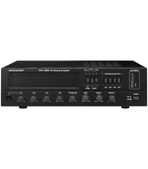 100V forstærker 120Wrms - PA-1200 MONACOR 100V forstærker 120Wrms - PA-1200 MONACOR