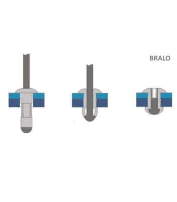 Bralo Pop-Rivet Multigrip 4.0 x 6.8 mm - 500 stk.