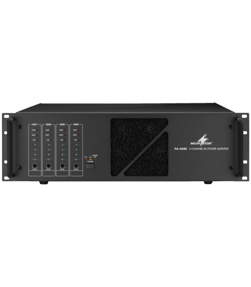 100V forstærker 4x240Wrms - PA-4240 MONACOR