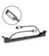 19" Gooseneck LED Rack Light | white & blue