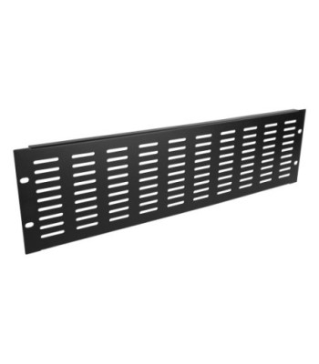 19" U-Shaped Ventilation Panel with Vertical Slots