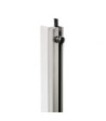 Sliding Rack Strip System with rubber Insert aluminium - 2 x 2 meter