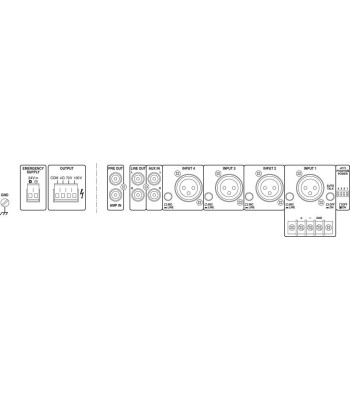 100V forstærker 1x120Wrms - PA-900 MONACOR