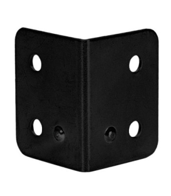 L-corner large galvanised black