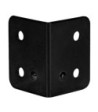 L-corner large galvanised black
