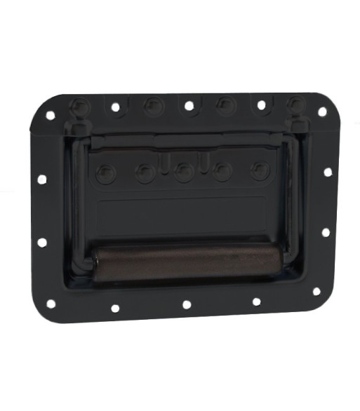 Recessed sprung handle large in dish 14mm deep