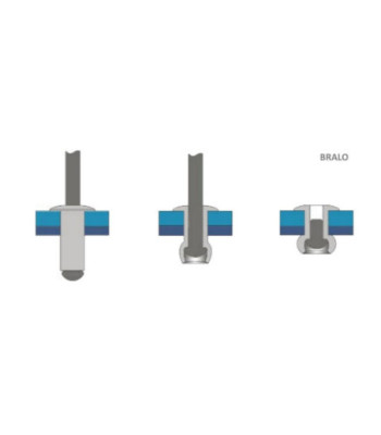 Bralo Pop-Rivet Truss-Head 4.8 x 16 mm