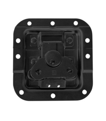 Butterfly Latch medium cranked 12 mm deep Black