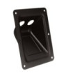 Dish black for 2 XLR or Speakon Sockets