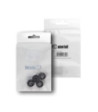 Bag of 4 Rubber Feet 20 x 9 mm black