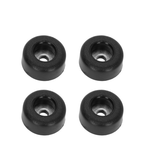 Set of 4 x rubber feet 25 x 11 mm Black Set of 4 x rubber feet 25 x 11 mm Black