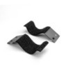 2 x black Fixing Clamps 95 x 40 mm for Tubes