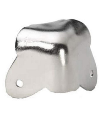Case Corner two-leg nickel-plated with wrapover