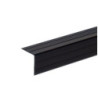 Plastic Case Angle 22 x 22 mm black - 2 meter