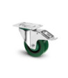 Swivel Castor 100 mm Heavy Duty with green Wheel and Brake