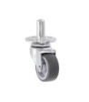Set of four 50mm Plug-In Castor with mounting socket