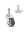 Set of four 50mm Plug-In Castor with mounting socket